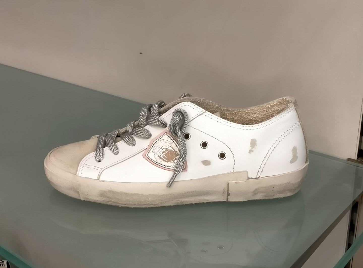 Sneakers PHILIPPE MODEL in pelle bianca